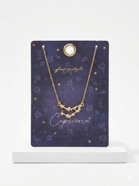 NEW! Free People Gold Capricorn Pendant Necklace